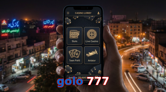 Main screen of Golo 777 app page for PK players