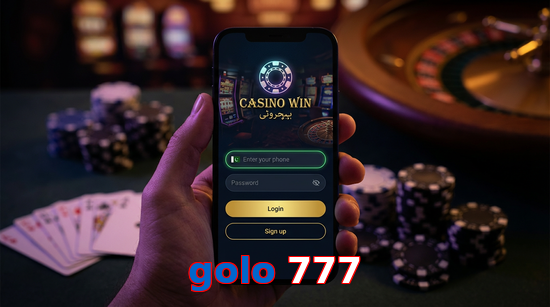 Main screen of Golo 777 login page for PK players